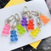 Gummy Bear Brelok Flatback Żywica Wisiorek Charms Kolorowe Kobiety Torba Torebka Keyring Key Holder Key Breloczkowy Torba Wisiorek Prezent