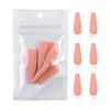 20PCS Matte Long Ballerina False Nails Tips Colorful Coffin Full Cover Fake Nail Tip Solid Color Fingernails Decoration Christmas Gift