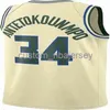 Mens Mulheres Juventude Giannis Antetokounmpo # 34 Swingman Jersey costurado nome personalizado qualquer número de jerseys de basquete