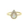 Trouwringen Spring sieraden vinger kristal opaal hart traan druppel voor vrouwen minnaar cz ring vrouwelijk verlovingsfeestje schip