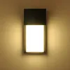Lampa, 15W Moderna utomhus LED-vägglampor Aluminium dwaterät Vatten Balkong Korridor Square Patio Lampa Dekorera AC85-AC265V KW-1042