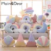 Creative Pillow Star Moon Rainbow Woondecoratie Kussen Kussen Sofa Kussen Kussen hoofdsteun Decorations Party Gift voor Kid 210716