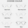 Fashion Sunglasses Frames Optical Eyeglasses Eyewear IP Metal Frame Man And Woman Anti-blue Light Arrival Round Lenses