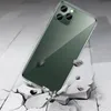 Slim Cienki Przezroczysty Miękki TPU Telefon Case Case Gel Crystal Shockproszproszczelowy tylna pokrywa z wtyczką do pyłów do iPhone 12 Mini 11 Pro X XS Max XR 7 8 PLUS