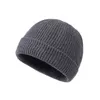 24 colori unisex cappelli lavorati a maglia berretto da donna solido inverno caldo berretto retrò senza tesa berretto largo melone per uomo zucchetto strada cofano Y21111