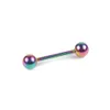 7pcs / lot 14 G 14G Acciaio inossidabile Acciaio inossidabile Acciaio inossidabile Bilanciere anelli barre anelli capezzoli Piercing per le donne uomini 5/8 "lunghezza