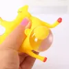 1 unids divertidos juguetes gadgets novedad antiestrés apretar puso huevo pollo llavero sorprender niños para halloween