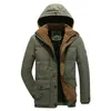 Heren down parkas dikke jas katoen met katoen-geveed kaki plus fluwelen jas winter wol fleece casual overjas mid-lengte windbreaker heren phin22