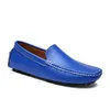 scarpe da guida casual da uomo in pelle doudou Suola morbida traspirante Borgogna nero navy bianco blu argento giallo grigio calzature all-match pigro transfrontaliero 16-3