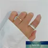 Wedding Rings JUST FEEL Hollow Set For Women Gold Silver Color Metal Geometric Round Finger Opening Fashion Party Jewelry Gift Factory price expert design Quality