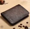 Leather Men Wallet New 100% Genuine Small Mini Card Holder Male Walet Pocket purse High quatily