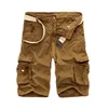 Mens Militar Shorts 2020 Verão Camuflagem Camuflagem Calções de Carga Homens de Algodão Solto Casual Calças Curtas Sem Cinto X0628