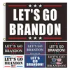 Johnin 2024 Nieuwe Let's Go Brandon Trump Election Flag Dubbelzijdige Presidentiële vlaggen 150 * 90cm Wholesale DHL