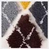 Серый бриллиант ручной работы Марокко вышивка подушка подушки кофе точка черный домашний декор подушки подушка 45x45см наволочка подушка 210315