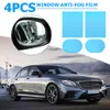 Car Side Rearview Mirror Window Superior Quality Rain-proof Multifunctional Waterproof Anti Fog Films 175x200mm 150x100mm