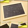 Arts And Crafts Gifts small Wooden Frame Blackboard 20X30Cm Double Side Chalkboard 18X13Cm Welcome Recording Creative Dec