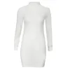 Camisolas femininas Moda feminina Mini vestido Casual Turtleneck Pullovers mulheres mulheres de rua feminino Mulheres longas