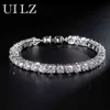 Uilz Zircon Rome Bride Wedding Bracelet & Bangles Hip Hop Jewelry Cut 5.0 Mm Cz Tennis Bracelets for Women/men Party Uilzbp051