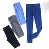 Stretch High Waist Jeans Plus Size Womens Skinny Woman Black Blue Gray Washed Pencil Pants Elastic Denim 210720