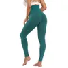 6 Farbe Stretch Casual Sport Hosen Peach Buttom Bodycon Leggings Absorbierende Wabenbekleidung Yoga Pants Workout Cyclingbekleidung 210604