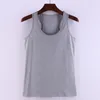 Kvinnor Casual Tank Toppar Solid Aktiv Slitage Bomull Slim Camis Plus Storlek S-3XL