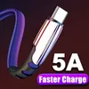 5A Type-C Kabels Fast Charging Micro USB C Data Cable Denim Gevlochten Telefoon oplader voor Samsung S9 S8 Note 9 8 Huawei P20 P30