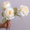 Simulation Flowers Atiticial Rose Fake Flower Bouquet Wedding Decoration Floral Farmhouse Decor Silk Roses Photography Props