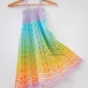 1PC 300g 100% Cotton Blend Yarn Gradient Color Spring/Summer Cake Yarn Crocheted Shawl Sweater Wool DIY Hand-Woven Soft Yarn XJ103 Y211129