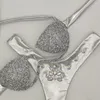 Vacation Bikini Set Nieuwe bling stenen zwempak Goede kwaliteit zwempak badpak sexy vrouwen strandkleding 210305