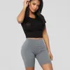 Top Qualität Celebrity Grau Schwarz Weiß Elastische Rayon Bandage Kurze Hosen Mode Bodycon Shorts Sport Shorts 210306