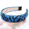 Unikalne Hiszpańskie Kolorowe Kryształ Koraliki Opaski Oryginalny Handmade Leopard Studs Stone Hairbands Kobiety Korona Head Hoop Akcesoria