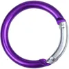 Cirkelrunda Carabiner Camping Vår Snap Clip Krok Keychain Camping Klättring Vandring Utomhusverktyg DH9867