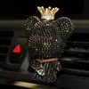 New Charm Bear Air Freshener Ornaments Creative Crystal Diamond Decoration Air Outlet Car Aromatherapy Accessories