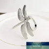 PC's Dragonfly Servet Ringen met 10 Party Rhinestone Serveitte Bruiloft Diner Home Bladeren Factory Prijs Expert Design Quality Nieuwste stijl originele status