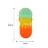 Party Favor Fidget Toys Rainbow Pencil Case Simples Sensory Antistress Silicone Bubble Stationery Storage Bag for Children Push