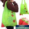 Handbag Strawberry Grapes Pineapple Foldable Shopping Bags Reusable Folding Grocery Nylon Large Bag Random Color dff1956 Factory price expert design Quality