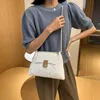 Crossbody Bags Small Weave PU Leather For Women 2021 Solid Color Shoulder Handbags Female Travel Women's Hand Bag