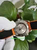 Montre d'excellente qualité Orange 43,5 mm 215.32.44.21.01.001 Bracelet en caoutchouc naturel CAL.8900 Mouvement Transparent Mécanique Automatique Montres-bracelets pour hommes