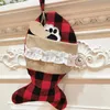Cute Fish Bone Shape sock Christmas Stocking Kids Gift Bags Candy Bag xmas Tree Ornament Home Party Decoration Prop Socks