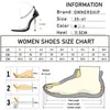 Frauen Kristall Kette Sandalen Frau Spitz High Heels 2021 Sommer Frauen Transparente Pumpe Damen Weibliche Party Schuhe Große Größe y220225