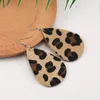 Pendiente de cuello hecho a mano Leopardo Pendiente de leopardo Lágrima Láminas Largas Gotas Pendientes Charm Fiesta Regalos para Mujeres