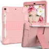 Obrońca Heavy Duty Kickstand Case dla iPad 12.9 2021 Pro 11 9.7 AIR 4 10.9 10.2 8 Zakładka Gen A 10.1 S7 Lite Silne Smart Case Shockproof Pełna pokrywa ochronna ciała