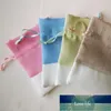 7.5 * 10cm Mini Sac Cadeau Cordon Pour La Célébration De Mariage Pendentif Poche Sac De Bonbons Au Chocolat 30PCS Épissage Couleur Organisateur Sac Usine prix conception experte Qualité