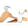 5Piece Solid Wood Hangers for Clothes Drying Rack Clothing Non-Slip Wooden Hangers Suit Shirt Trousers Sweaters Dress Organizer 210702