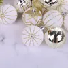 24pcs or blanc Mixed Christmas Tree Decor Balls Xmas Party Hanging Ball 201017