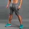 Short de Gym Homme Running avec 3 Poches Zippées Invisibles Respirant Ultra Léger Entraînement X0705