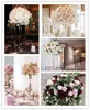 Decorative Flowers & Wreaths 60CM 3/4 Large Artificial Flower Ball Silk Table Centerpiece For Party Event Wedding Decor Road Lead Bouquet