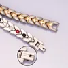 Linkketen pijl magnetische armband ten goede aan energie germanium 10 mm luxe roestvrij staal mannelijke therapie artritis2144261