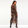 Women's Trench Coats Women's Long Coat Women Sequins Print Mesh Sexy See Through Slim Spring Autumn Street Hipster Ladies Travel