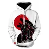 Höst 3D Mäns Hoodie Goku 3D-utskrift Barnens tecknade anime Street Fashion Hip Hop Pullover Coat Y1120